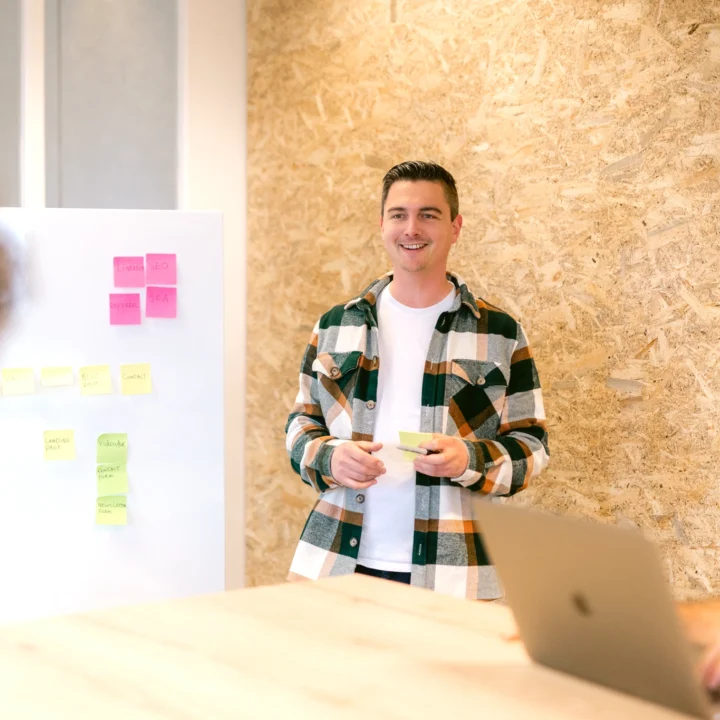 Ron van Upside geeft een workshop