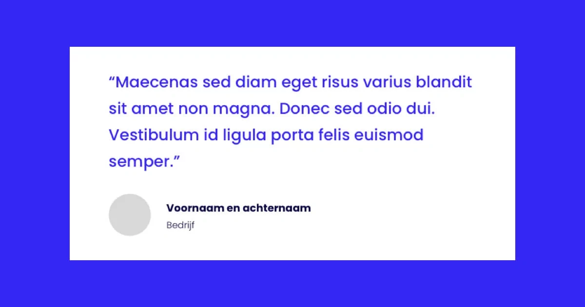 Placeholder tekst